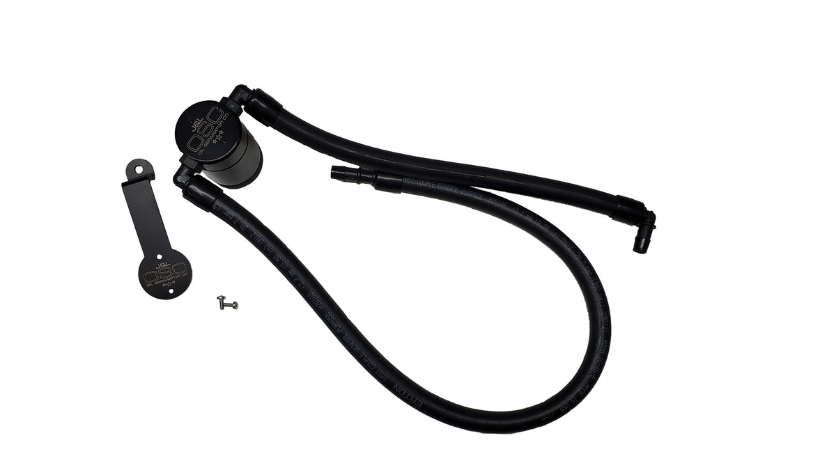 J&L 2021-2024 Jeep Wrangler 392 Oil Seperator 3.0 Passenger Side - Black Anodized - 3072P-B
