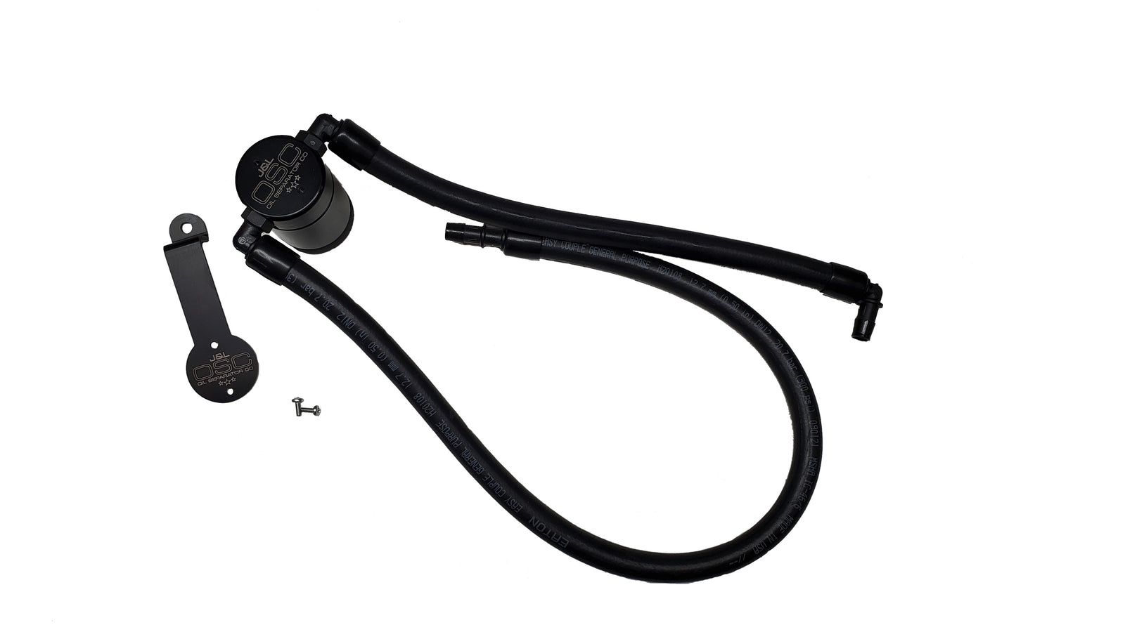 J&L 2021-2024 Jeep Wrangler 392 Oil Seperator 3.0 Passenger Side - Black Anodized - 3072P-B