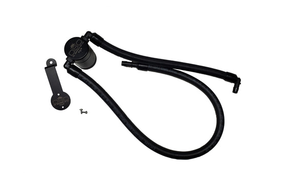 J&L 2021-2024 Jeep Wrangler 392 Oil Seperator 3.0 Passenger Side - Black Anodized - 3072P-B