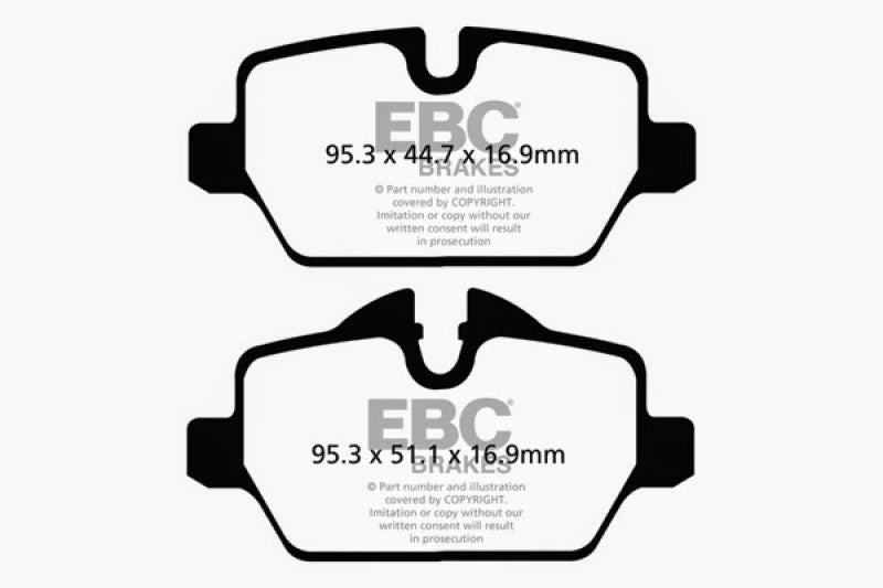 EBC 10+ Mini Countryman 1.6 Cooper Yellowstuff Rear Brake Pads - DP42102R