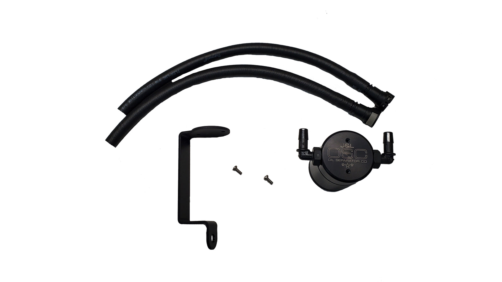 J&L 16-17 Chevrolet SS 6.2L Passenger Side Oil Separator 3.0 - Black Anodized - 3083P-B
