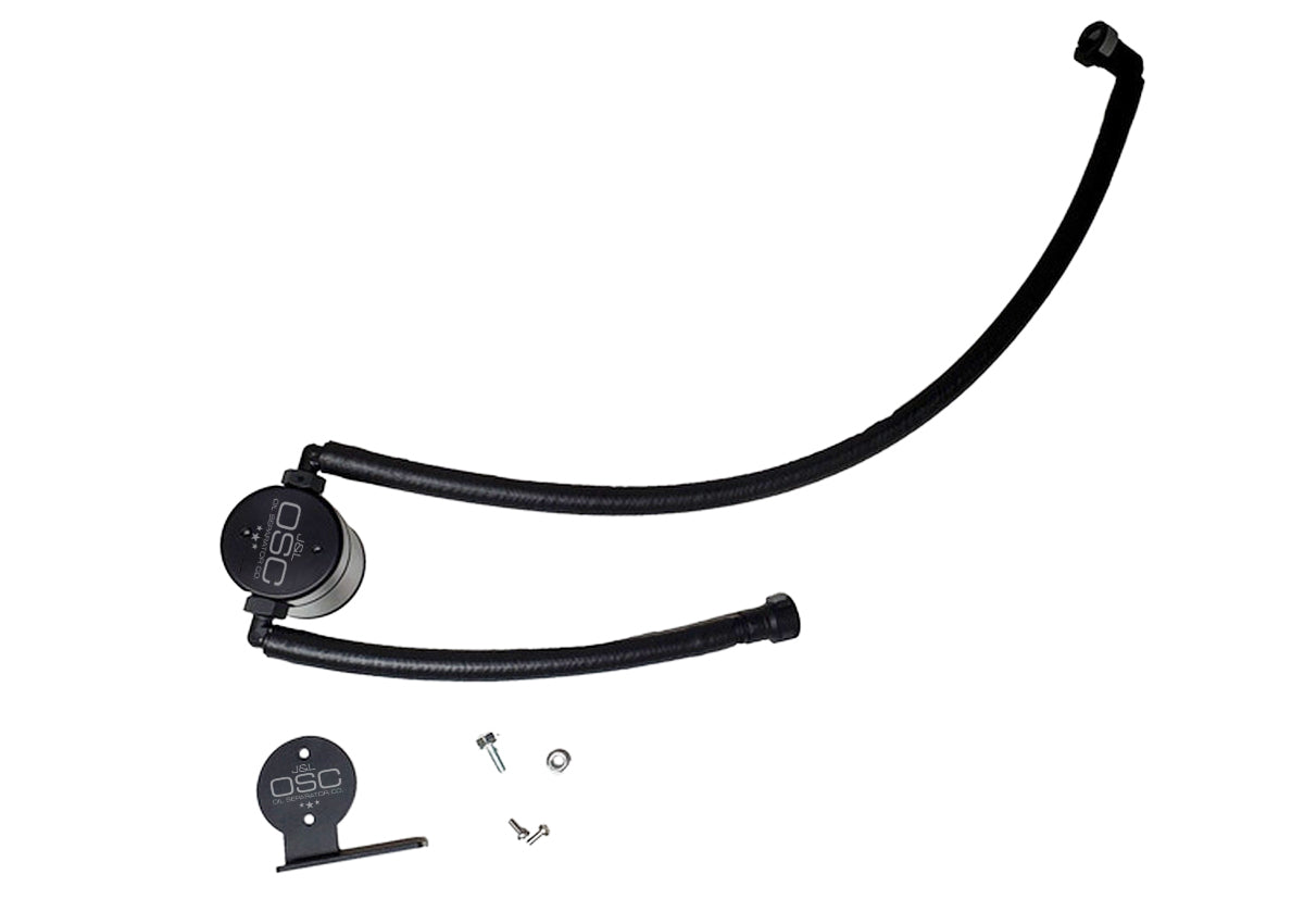 J&L 20-24 Chevrolet Corvette 6.2L LT2 Targa Top Passenger Side Oil Separator 3.0 - Black Anodize - 3088P-B