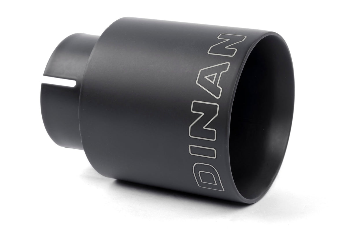 Dinan - Double-Walled 4" Clamp-On Exhaust Tip (Black Ceramic) - D663-0601-BOX