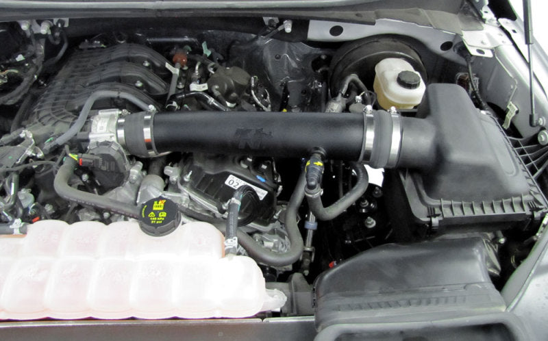 K&N 18-19 Ford F150 V6-3.3L Performance Intake Kit - 57-2604 for 2018-2020 Ford F 150 - angle view