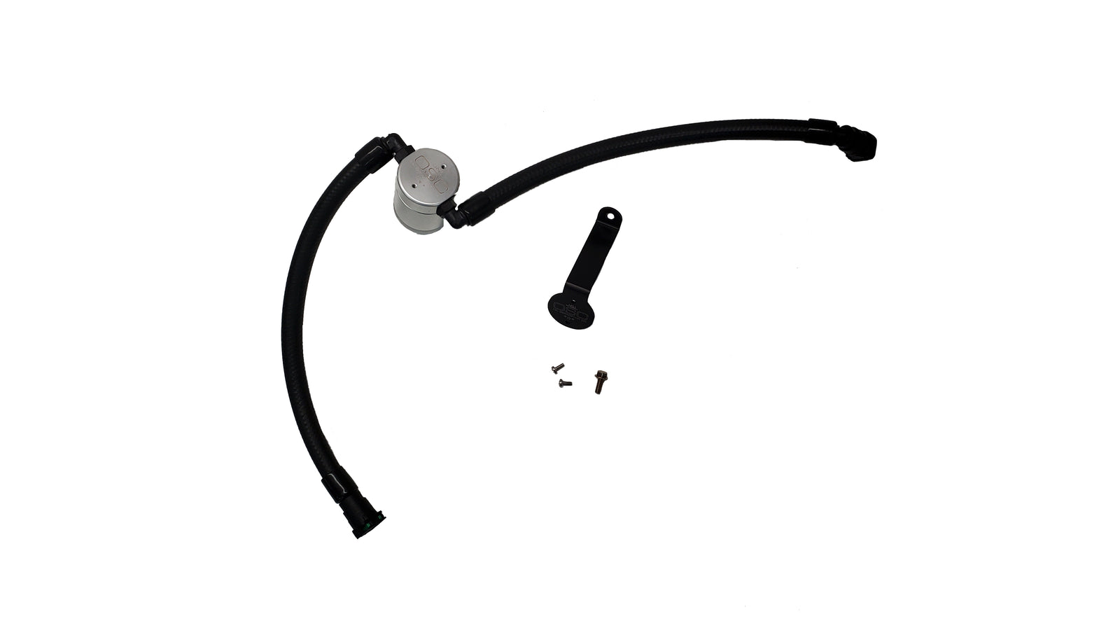 J&L 20-23 Buick Encore GX / Chevrolet Trailblazer Driver Side Oil Separator 3.0 - Clear Anodized - 3090D-C