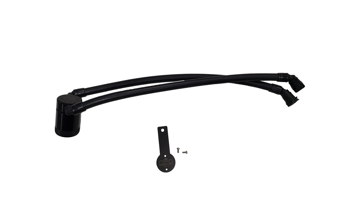 J&L 22-25 Jeep Wagoneer 3.0 Driver Side Oil Separator-Black - 3098D-B