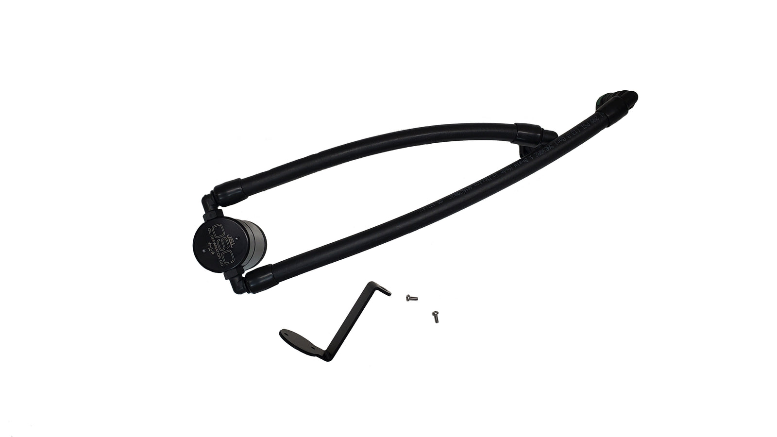 J&L 24-25 Ford Ranger 2.7L EcoBoost PCV Side Black Anodized - 3099P-B