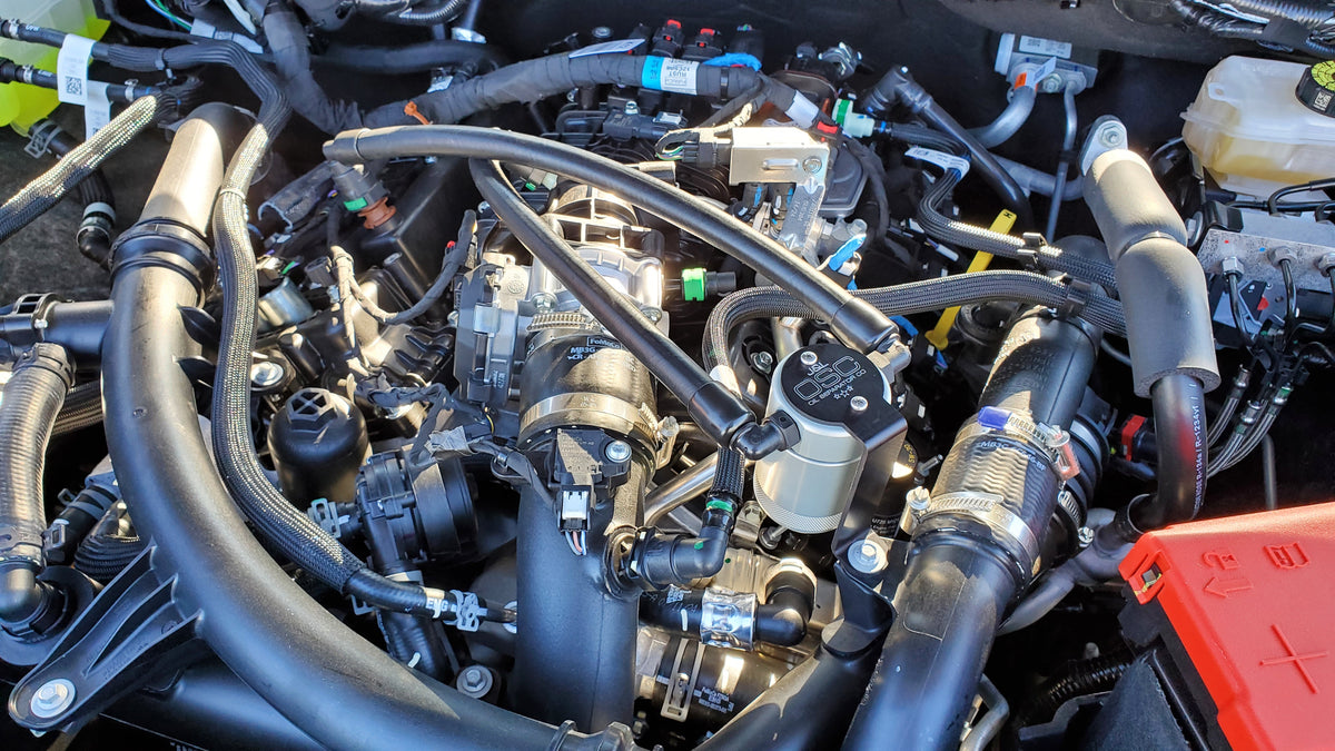 J&L 24-25 Ford Ranger 2.7L EcoBoost PCV Side Clear Anodized - 3099P-C