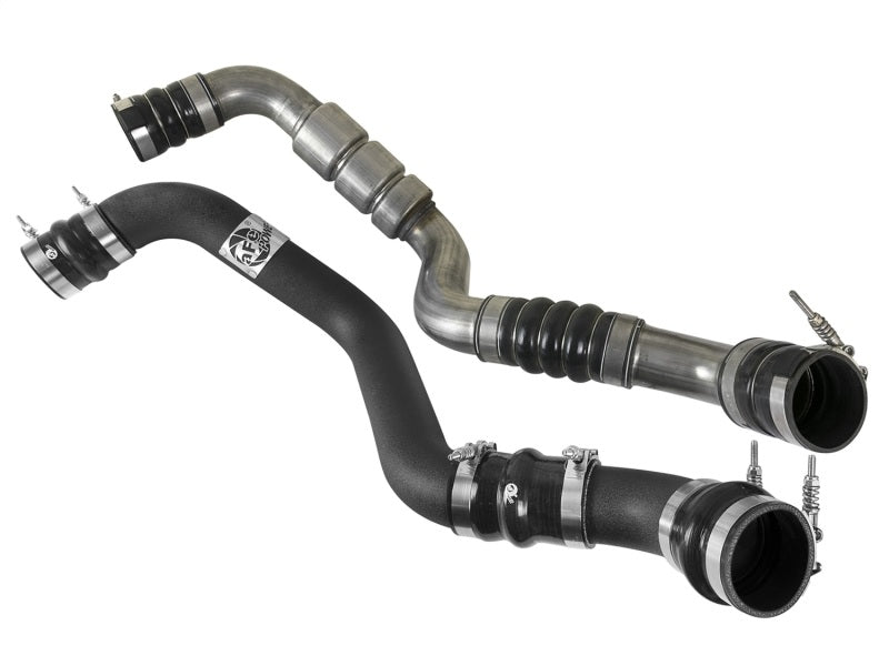 aFe Bladerunner Intercooler Tube Hot Side 3in 17-18 GM Diesel Trucks V8-6.6L (td) L5P - Black - 46-20338-B