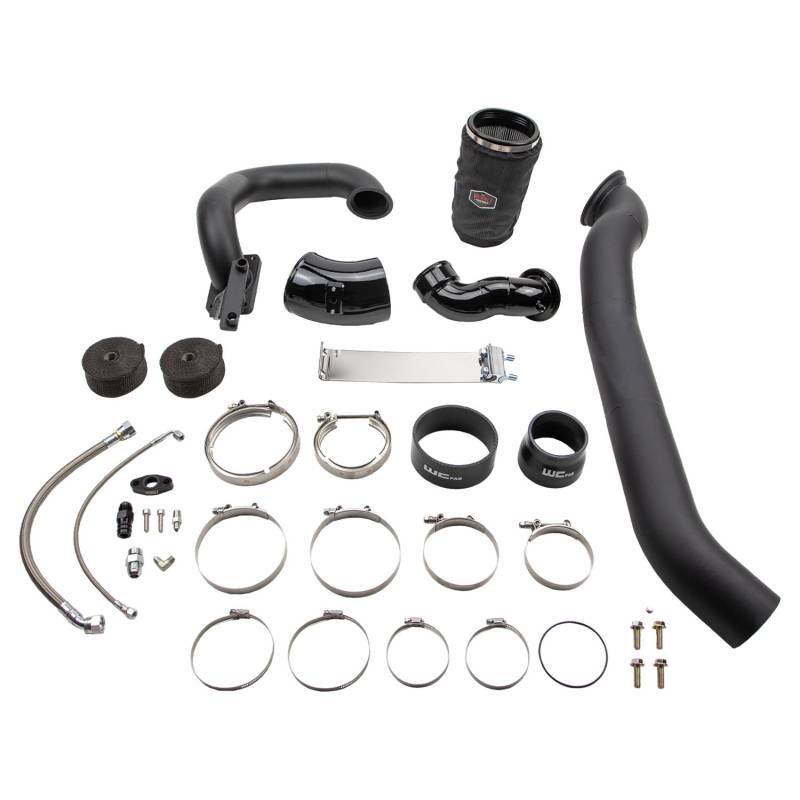 Wehrli 03-07 Cummins 5.9L Twin Turbo Kit S400/Stock - Fine Texture Black - WCF100567-FTB
