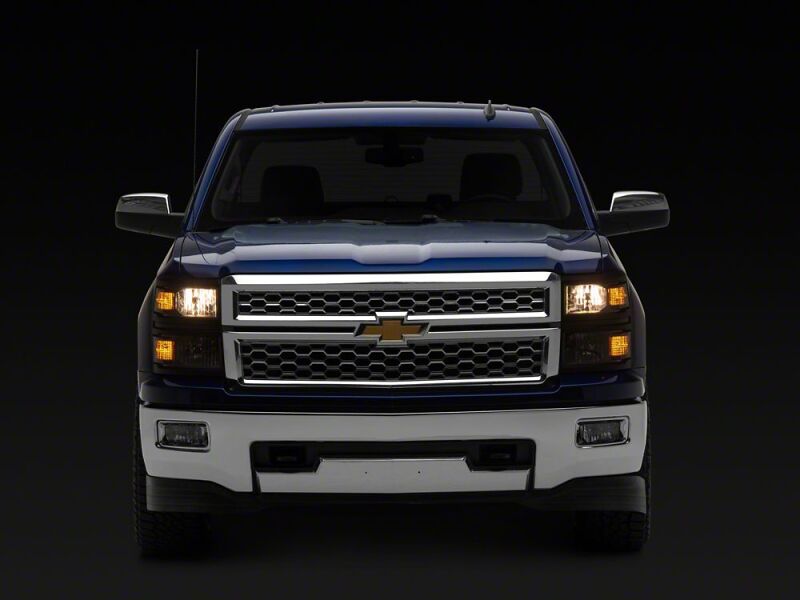 Raxiom 14-15 Chevrolet Silverado 1500 OE Style Headlights/ Black Trim- Black - Clear Lens - S169260 - close-up view 5