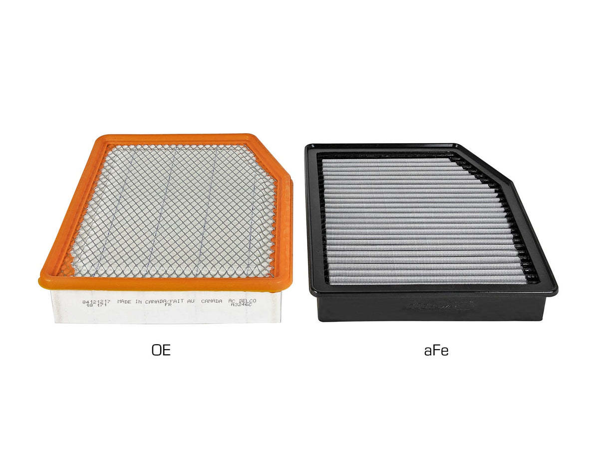 aFe MagnumFLOW Pro DRY S OE Replacement Filter 2019 GM Silverado/Sierra 1500 V6-2.7L/4.3L/V8-5.3 - 31-10292