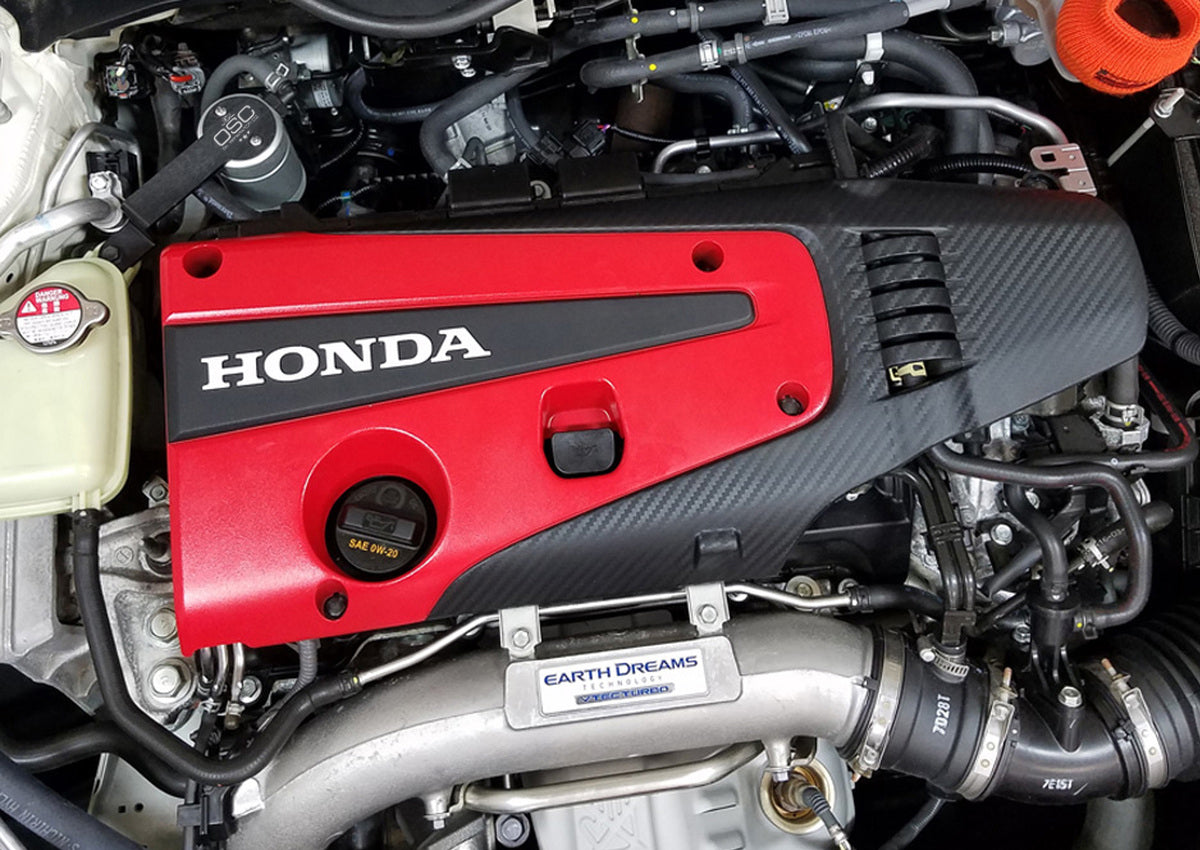J&L 17-21 Honda Civic Type R Passenger Side Oil Separator 3.0 - Clear Anodized - 3100P-C