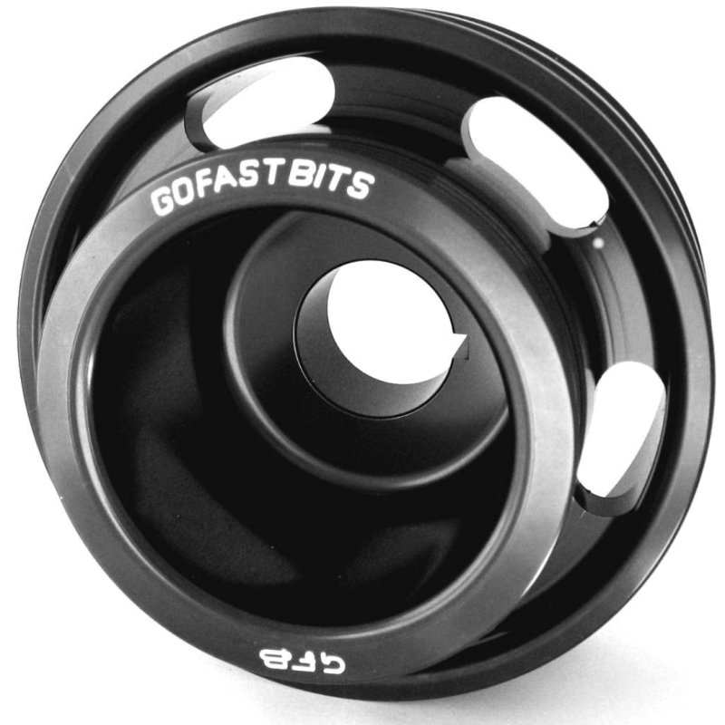 GFB Nissan 300ZX Crank Pulley - 2006 for 1990-1996 Nissan 300ZX - installed view