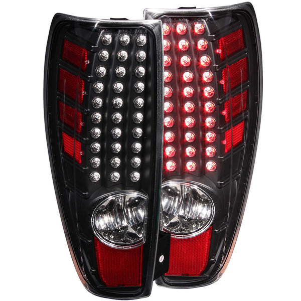 ANZO 2004-2012 Chevrolet Colorado LED Taillights Black - 311136 for 2004-2012 Chevrolet Colorado - front view