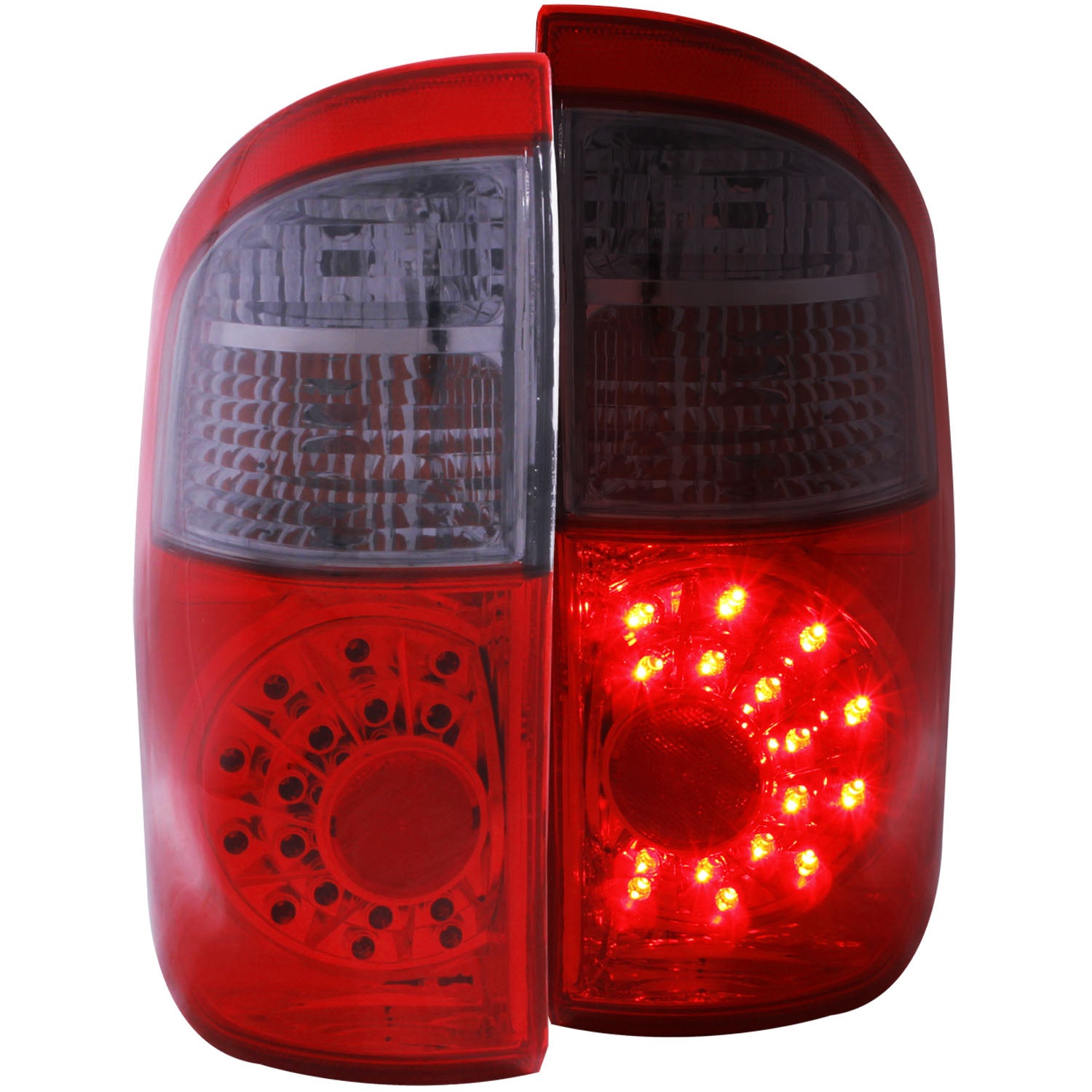 ANZO 2004-2006 Toyota Tundra LED Taillights Red/Smoke - 311177 for 2000-2006 Toyota Tundra - front view