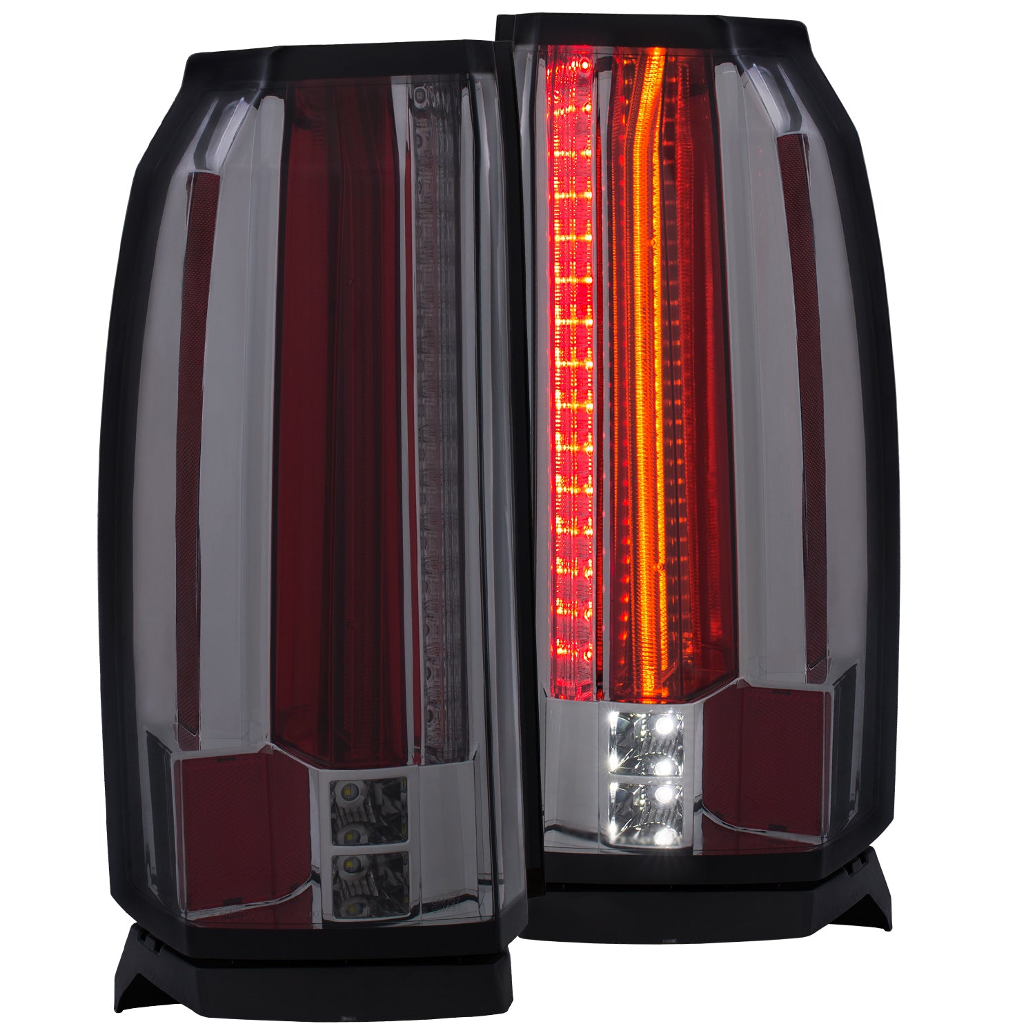 ANZO 2015-2017 Chevrolet Suburban/Tahoe LED Taillights Smoke - 311279 for 2015-2020 Chevrolet Suburban - front view