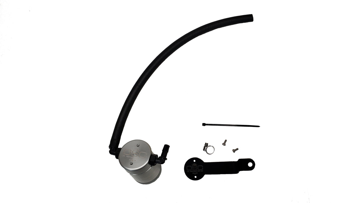 J&L 17-24 Honda CRV 1.5L Turbo Passenger Side Oil Separator 3.0 - Clear Anodized - 3112P-C
