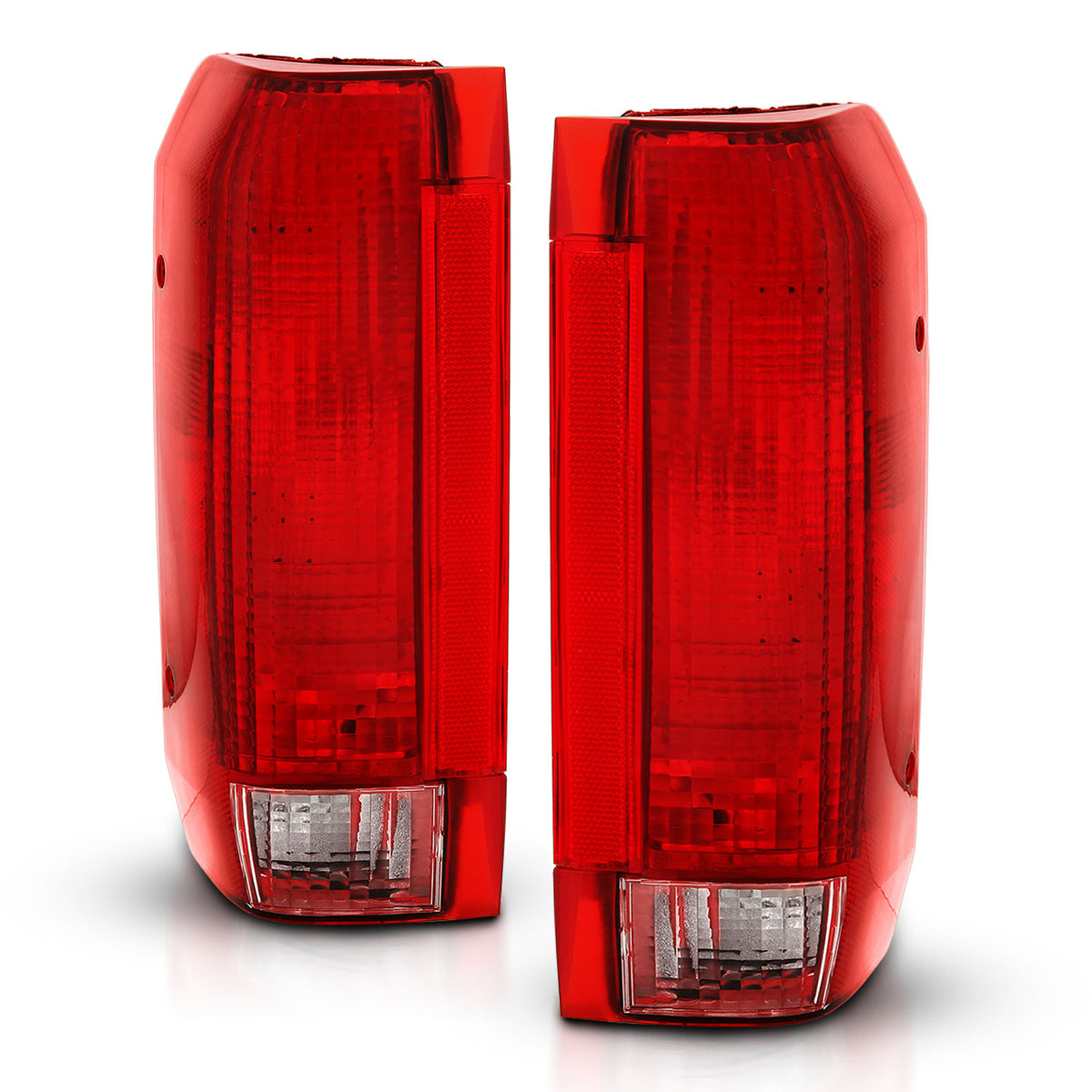ANZO 1992-1996 Ford Bronco Taillight Red/Clear Lens (OE Replacement) - 311306 for 1992-1997 Ford F 150 - front view