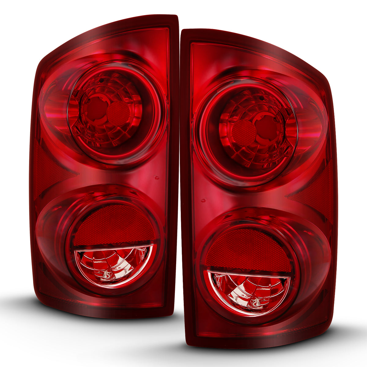 ANZO 2007-2009 Dodge Ram 1500 Tail Light Red Lens (OE) - 311309 for 2006-2009 Dodge Ram 1500 - front view