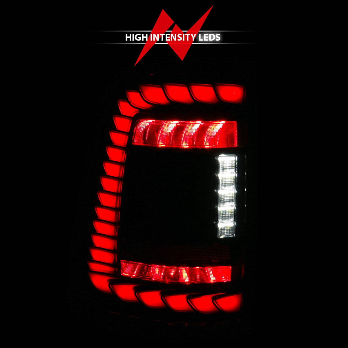 RAM 1500 19-24 FULL LED TAIL LIGHTS BLACK CLEAR LENS W/ SEQUENTIAL SIGNAL (FOR FACTORY HALOGEN MODEL W/O BLIS SYSTEM)
