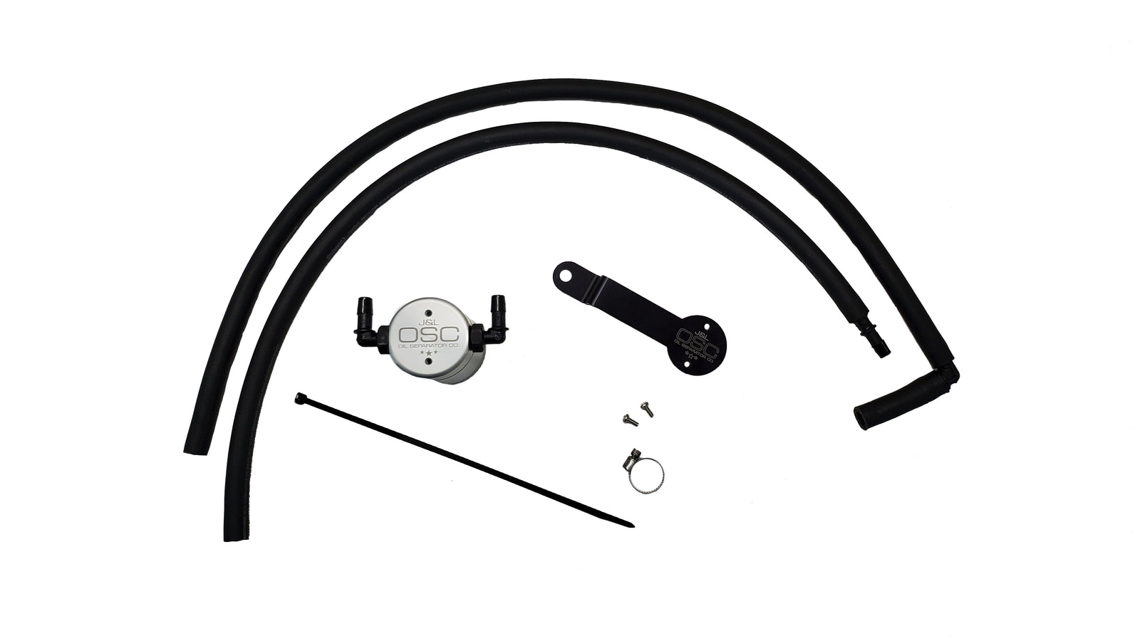 J&L 20-25 Hyundai Palisade / Kia Telluride 3.8L Oil Separator 3.0 Passenger Side - Clear Anodize - 3114P-C