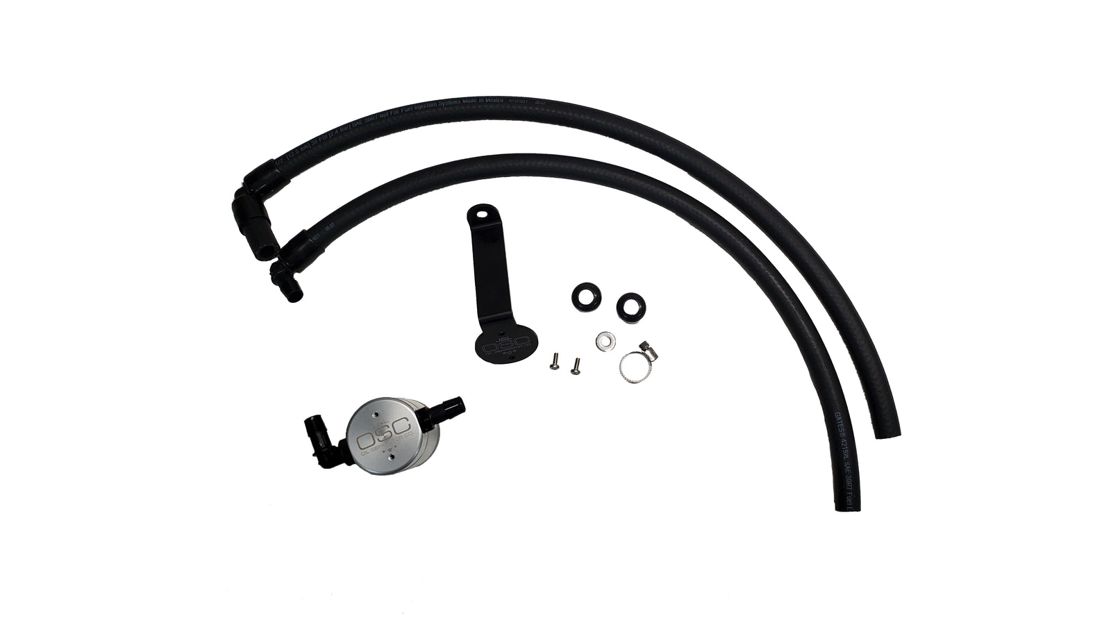 J&L 22+ Toyota Tundra 3.5L Turbo Oil Separator 3.0 Driver Side - Clear Anodized - 3115D-C