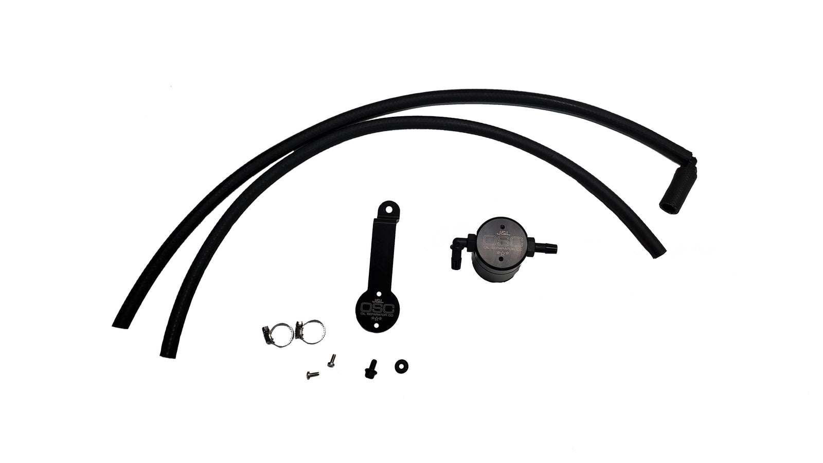 J&L 18-24 Toyota Camry 3.5L V6 Oil Separator 3.0 Passenger Side - Black Anodized - 3116P-B
