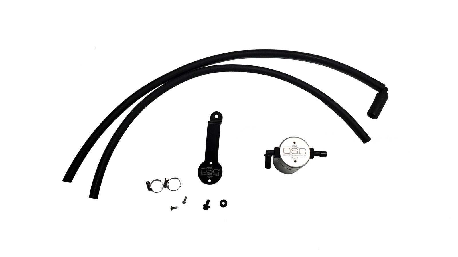 J&L 18-24 Toyota Camry 3.5L V6 Oil Separator 3.0 Passenger Side - Clear Anodized - 3116P-C