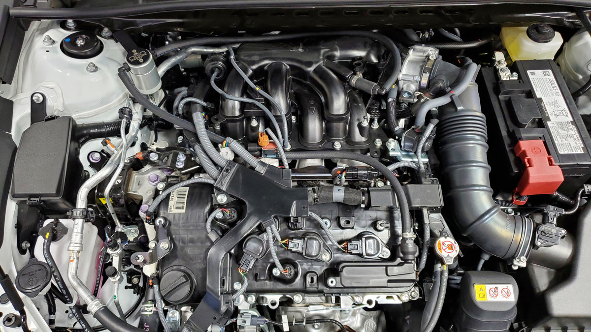J&L 18-24 Toyota Camry 3.5L V6 Oil Separator 3.0 Passenger Side - Clear Anodized - 3116P-C