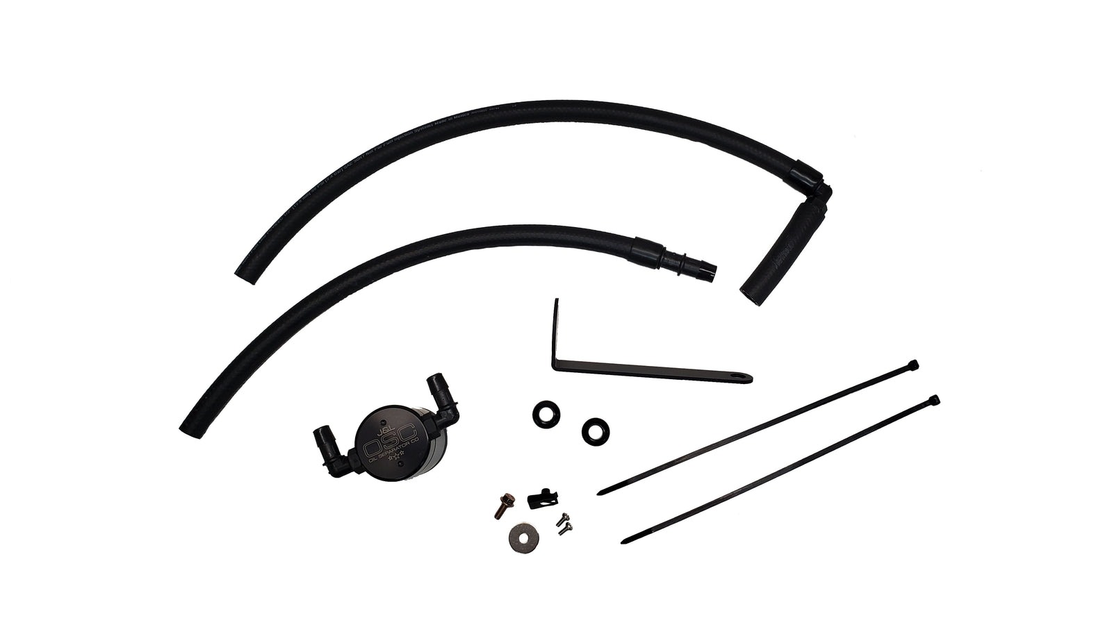 J&L 22-24 Subaru BRZ/GR86 2.4L Passenger Side Oil Separator 3.0 - Black Anodized - 3117P-B