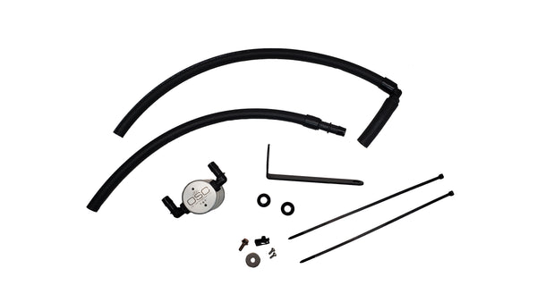 J&L 22-24 Subaru BRZ/GR86 2.4L Passenger Side Oil Separator 3.0 - Clear Anodized - 3117P-C