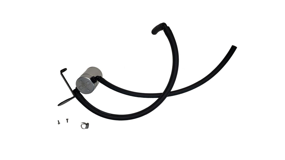 J&L 22-24 Hyundai Elantra N 2.0L Oil Separator 3.0 Passenger Side - Clear Anodized - 3119P-C