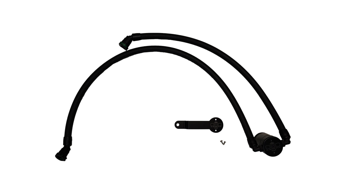 J&L 17-25 Chrysler Pacifica/20-25 Chrysler Voyager Oil Separator PCV Side - Black Anodized - 3125P-B