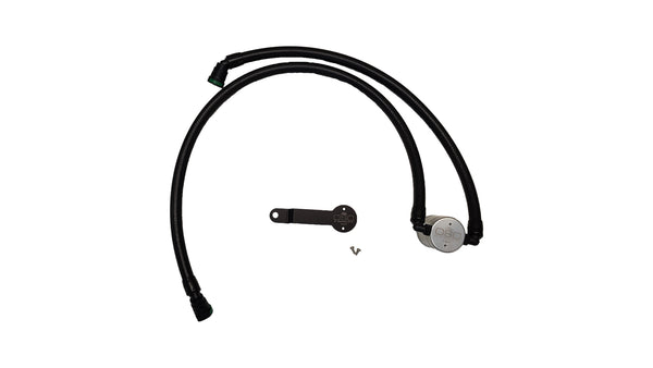 J&L 17-25 Chrysler Pacifica/20-25 Chrysler Voyager Oil Separator PCV Side - Clear Anodized - 3125P-C