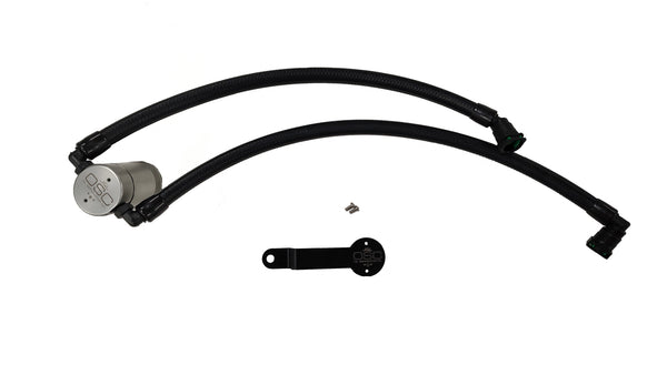 J&L 19-25 Ram 1500 3.6L Oil Separator 3.0 PCV Side -Clear Anodized - 3126P-C