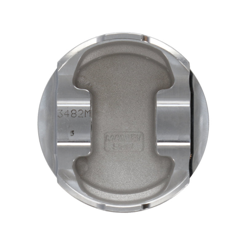 Manley 93-98 Toyota Supra Turbo (2JZGTE) 86.5mm +.5mm Oversized Bore 8.5:1 Dish Piston Set with Ring - 609005C-6