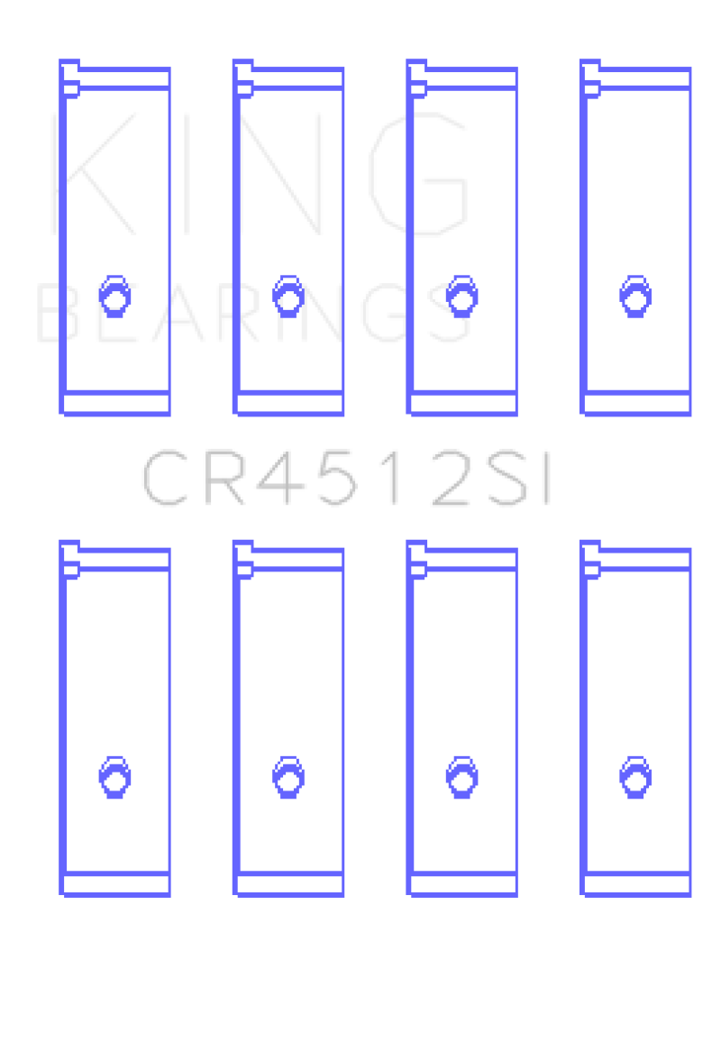 King Honda D17A1/2 (Size STD) Rod Bearing Set - CR4512SI