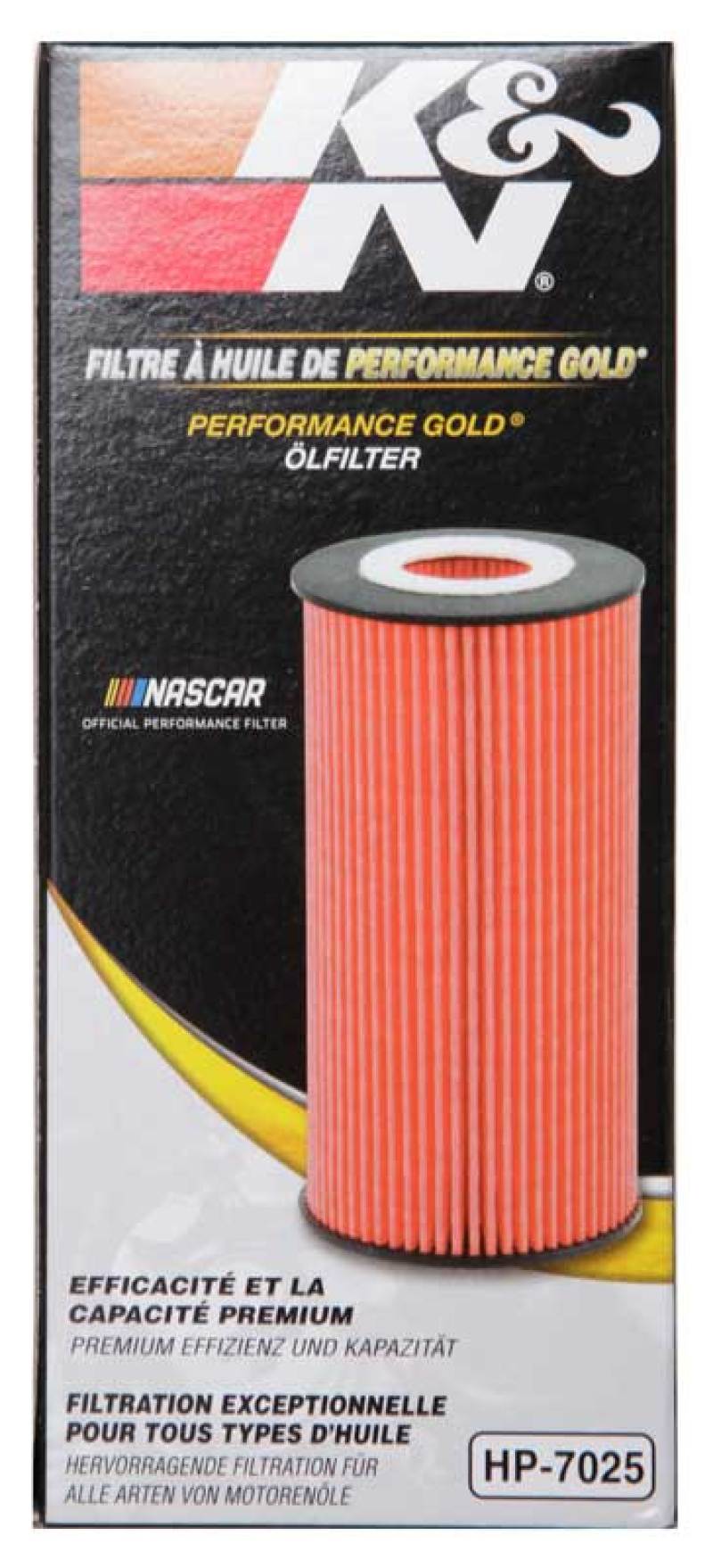 K&amp;N Performance Oil Filter for 11-13 Chrysler 200/300 3.6L / 11-13 Dodge Durango 3.6L - HP-7025
