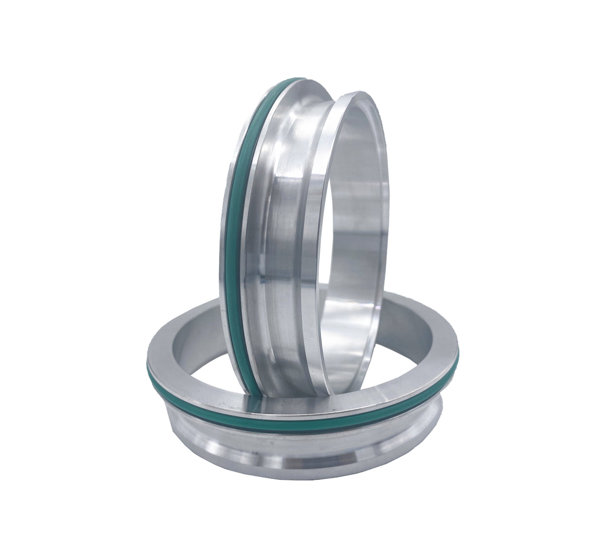 Granatelli Aluminum Dual Seal Clamp 3.0in Weld-on Ferrule Set - 318530F