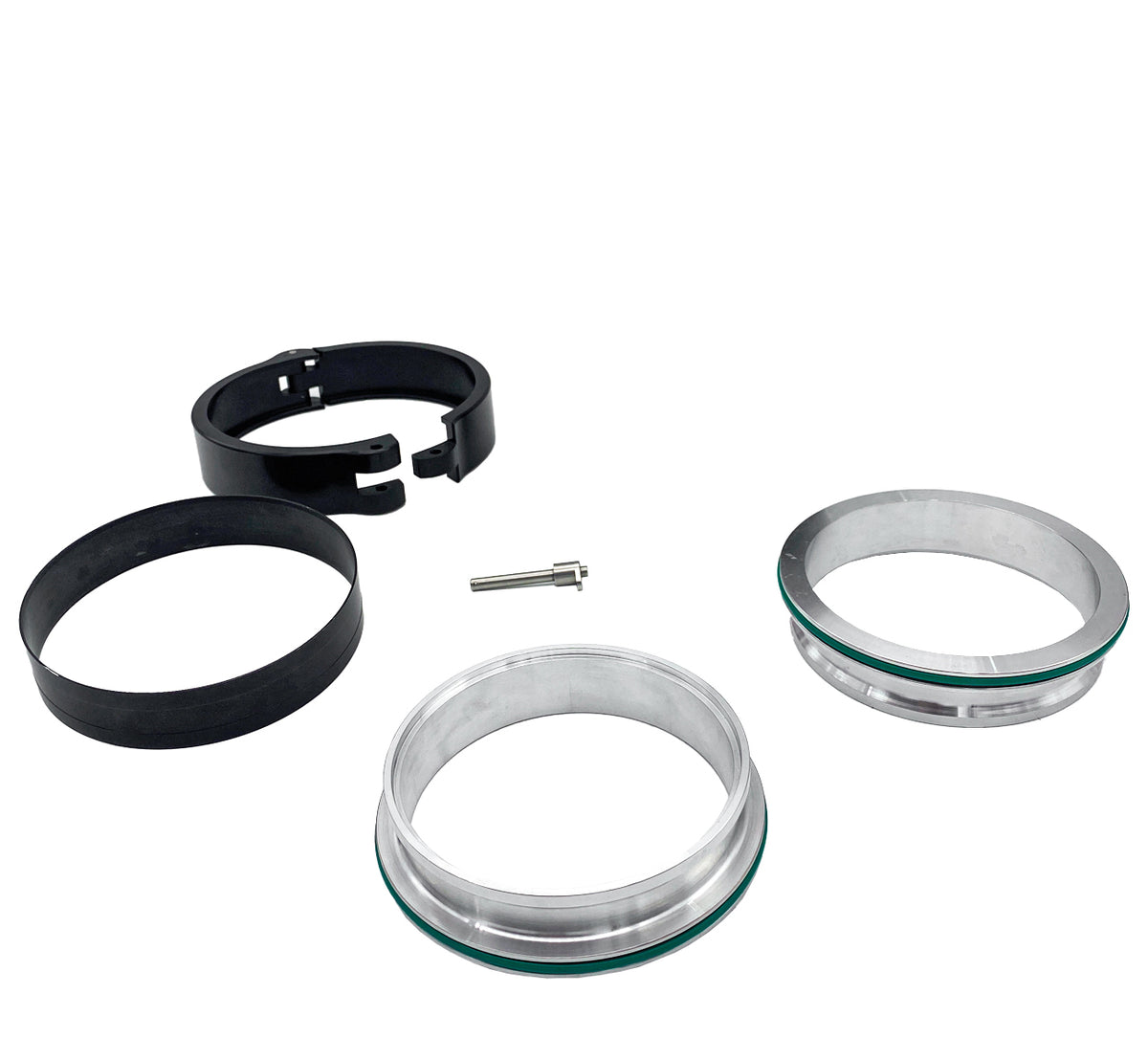 Granatelli 3.5in Dual Seal Double O-Ring Clamp Assembly - 318535