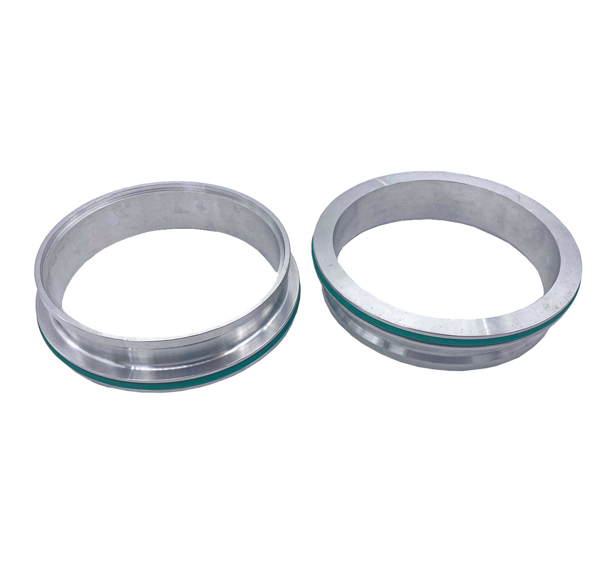 Granatelli Stainless Steel Dual Seal Clamp 4.0in Weld-On Ferrule Set - 318540FS