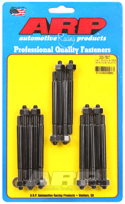 ARP Dart Brodix & B&B valve cover stud kit - 200-7607 by ARP