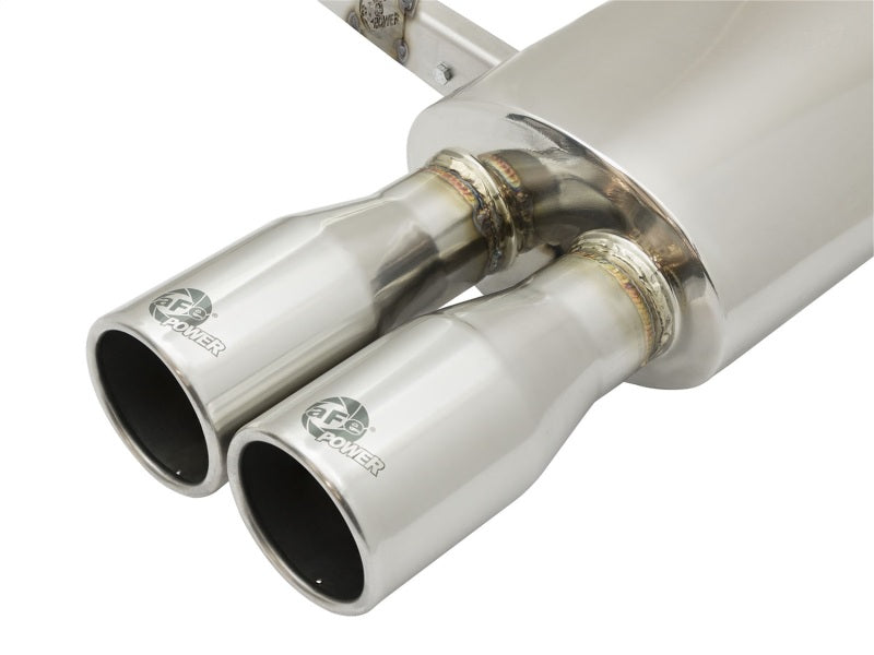 aFe MACHForce XP Exhausts Cat-Back SS-304 14-17 Mini Cooper S Hardtop 2-Door w/ Polished Tips - 49-36331-P