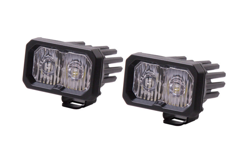 Diode Dynamics Stage Series 2 In LED Pod Sport - White Driving Standard ABL (Pair) - DD6382P by Diode Dynamics - front view