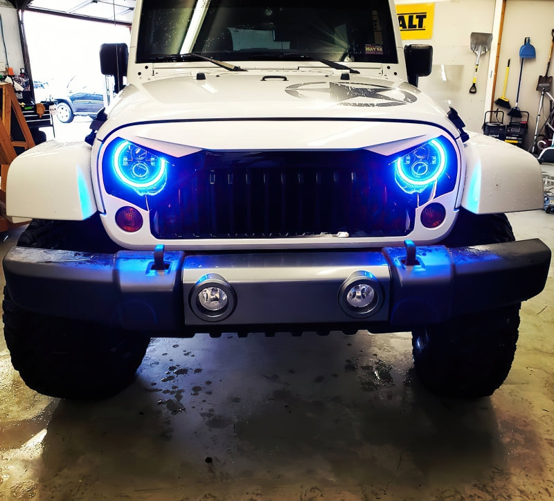 Oracle 7in High Powered LED Headlights - Black Bezel - ColorSHIFT 2.0 SEE WARRANTY - 5769-333