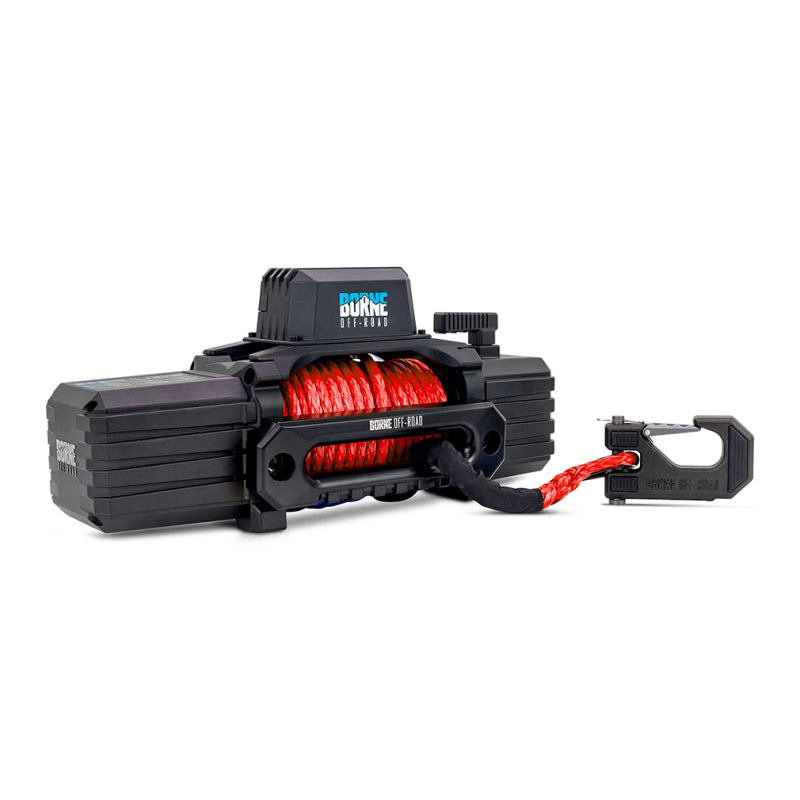Borne Off-Road 10K Winch - Red Synthetic Rope - BNWN-10-SRD