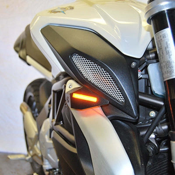New Rage Cycles 13-19 MV Agusta Brutale 675/800/Dragster Front Turn Signals w/Load EQ - BRUTALE-DRAG-FS-L - front view
