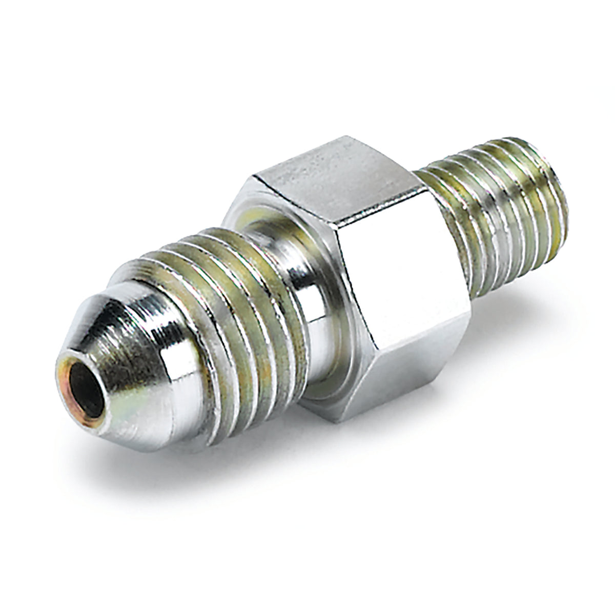 Autometer Fitting Adapter -4AN Male to 1/16in NPT Male for Ford Fuel Rail - 3275