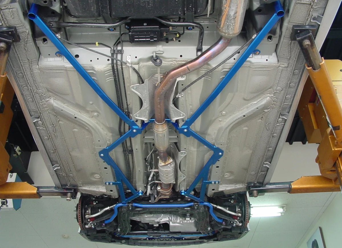 Cusco Power Brace Lower Rear Side FD2 Civic Si (Sedan ONLY) *requires drillING on sedan models* - 329 492 RS